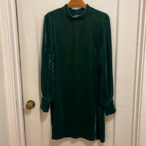 Banana Republic | Dresses | Banana Republic Forest Green Velvet Dress L Nwt  | Poshmark